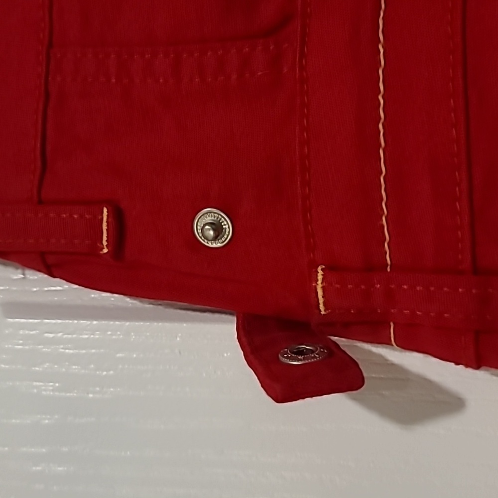 *Rare Find* Sisters point FODA Red high waisted Wide Leg pants XS Y2K - Picture 10 of 16